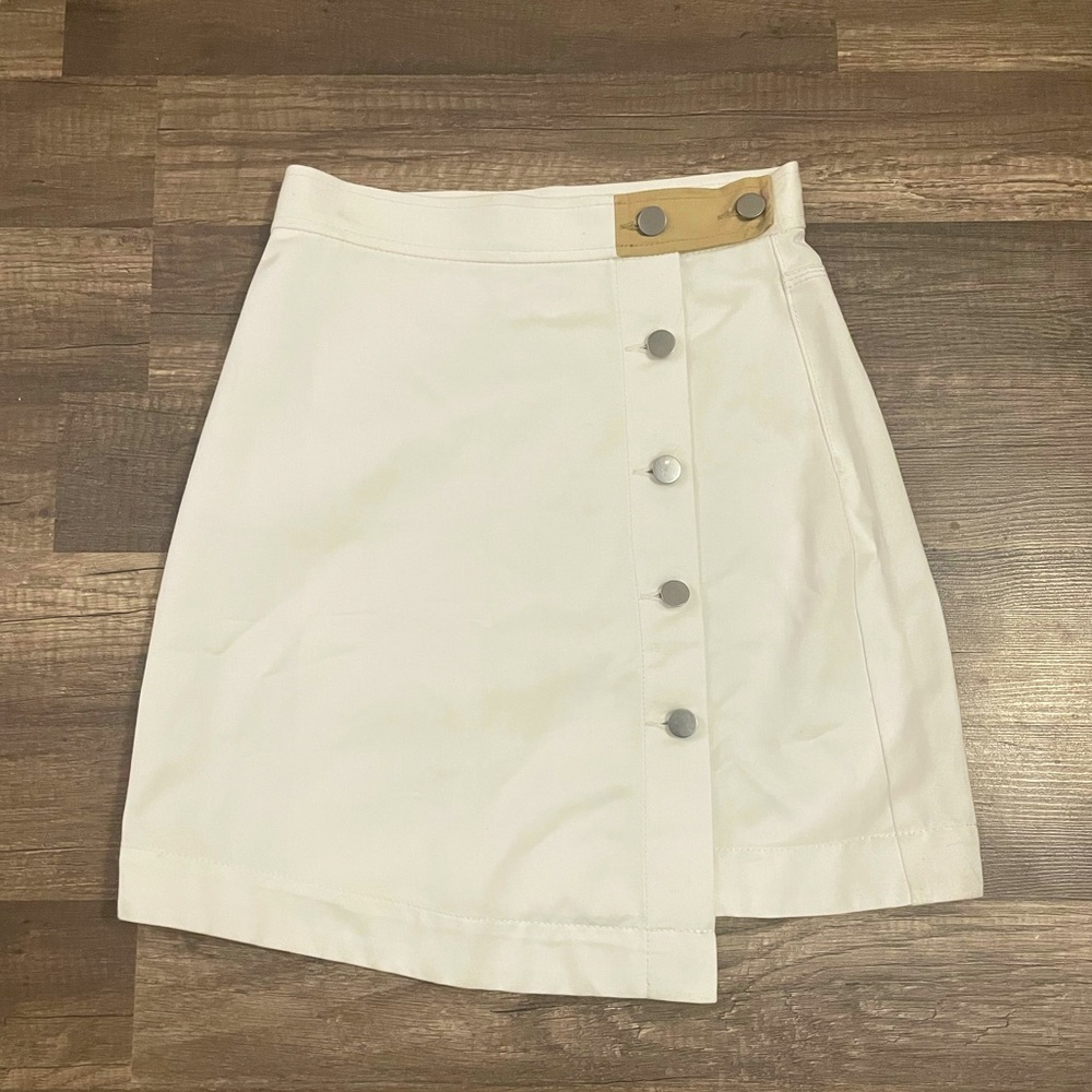 White wrap skirt